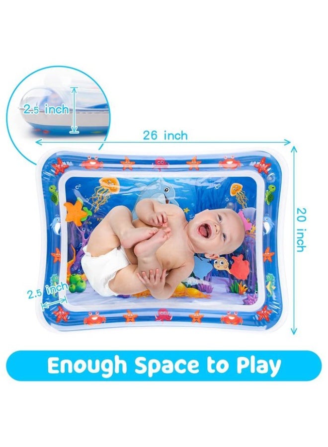 Inflatable Baby Water Play Mat for Tummy Time – Interactive Sensory Activity Mat for Infants 3 to 12 Months to Support Early Motor Skills Development and Visual Stimulation - Image 4