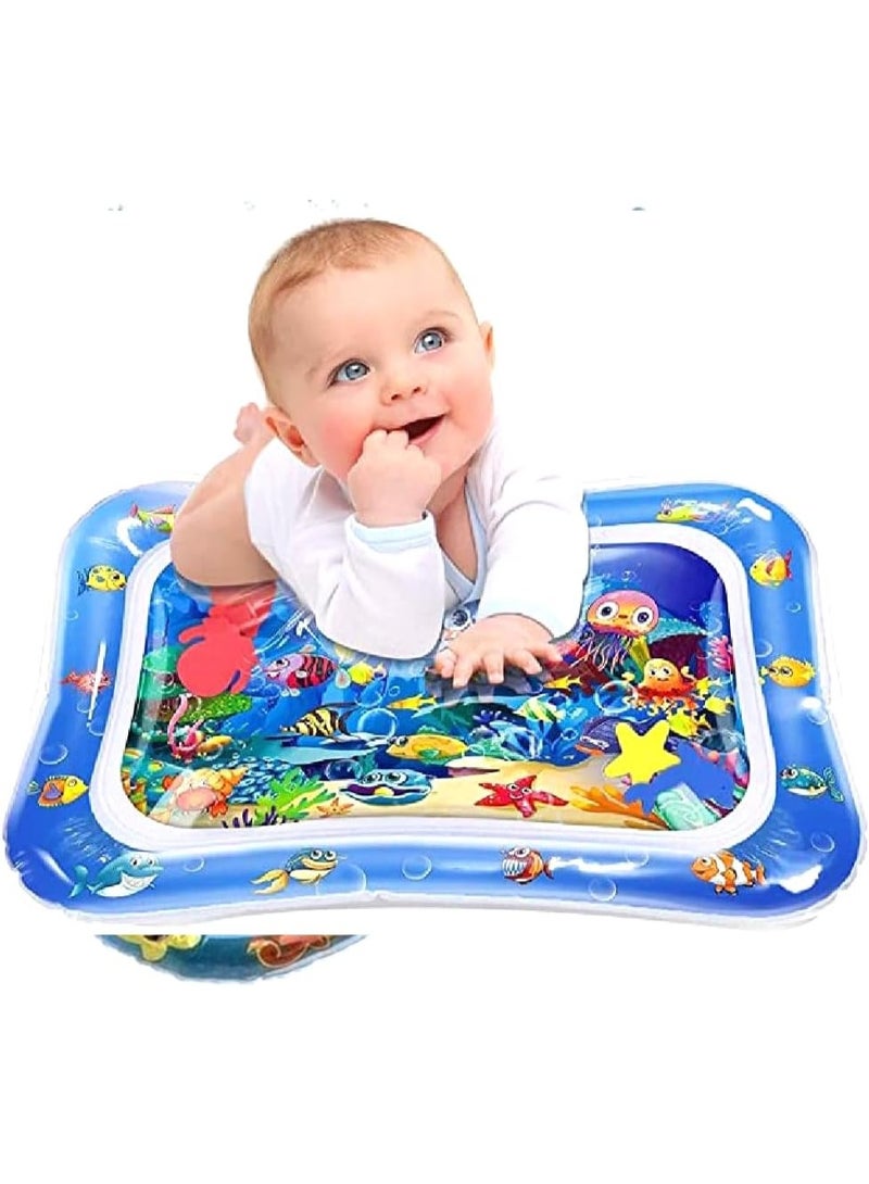 Inflatable Baby Water Play Mat for Tummy Time – Interactive Sensory Activity Mat for Infants 3 to 12 Months to Support Early Motor Skills Development and Visual Stimulation - Image 1