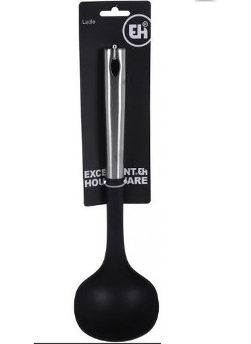 Koopman Metal Handle Silicone Ladle 32 cm  - Image 1