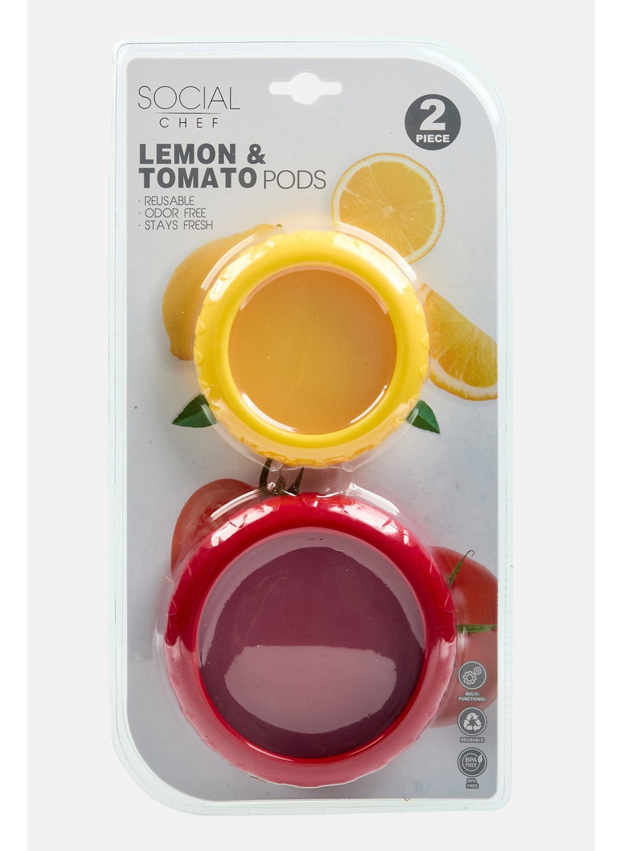 2 Pcs Lemon And Tomato Silicone Holder Stretch Pods, Yellow - pzsku/Z2F47C11A72125BF7CB31Z/45/_/1737642364/c1fb7950-a8b3-4a02-88c9-68c6a1a1e057