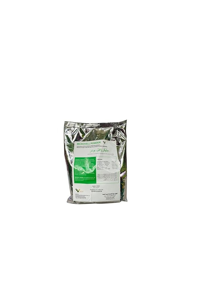 Generic Microvell Powder |EDTA & EDDHSA/Iron/Zinc/Magnesiun (MgO) / Manganese/Copper/Boron | Soluble Microelements Microogranules Fertilizer For Fruits, Plants & Vegetables/Made In UAE / 1kg 