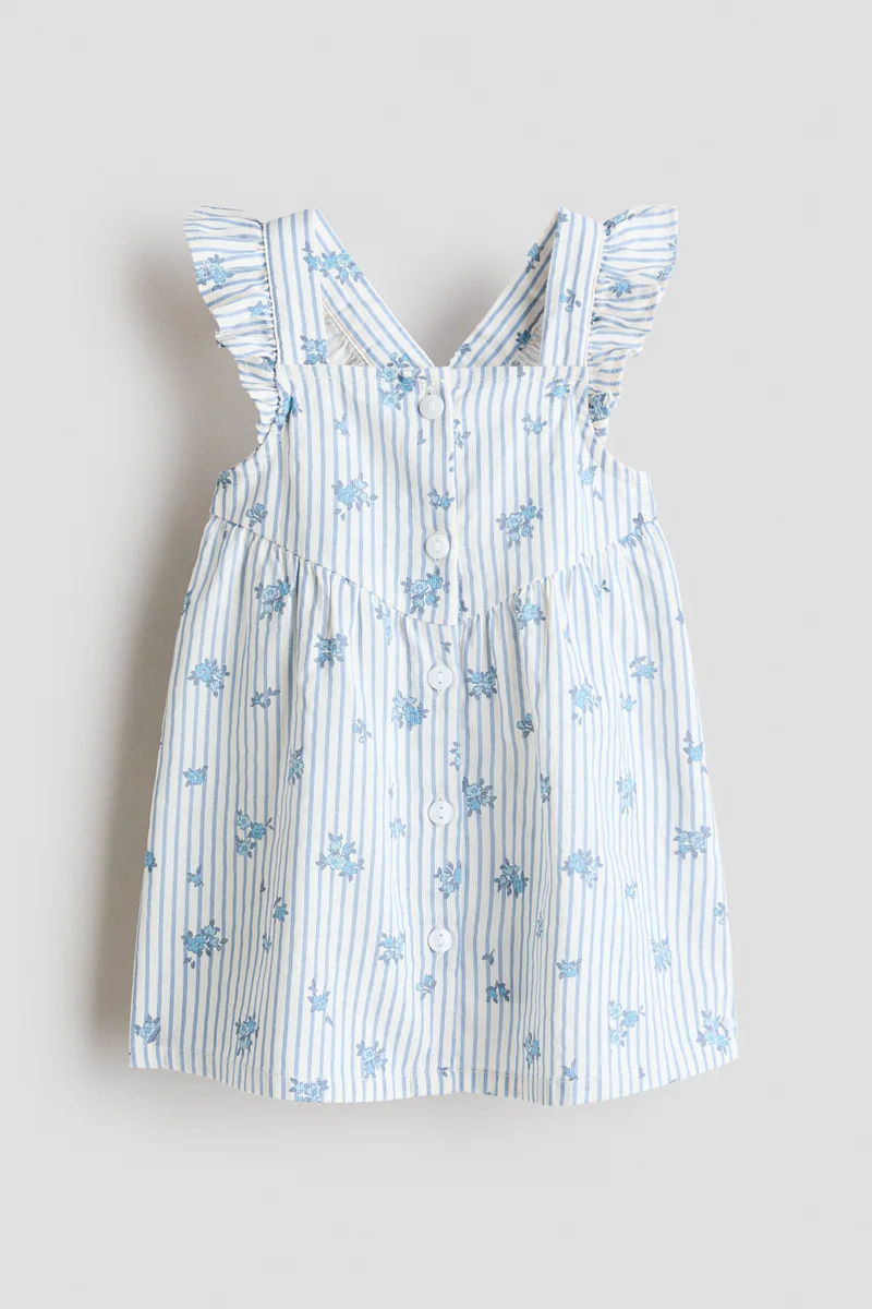 H&M Flounce-trimmed cotton dress