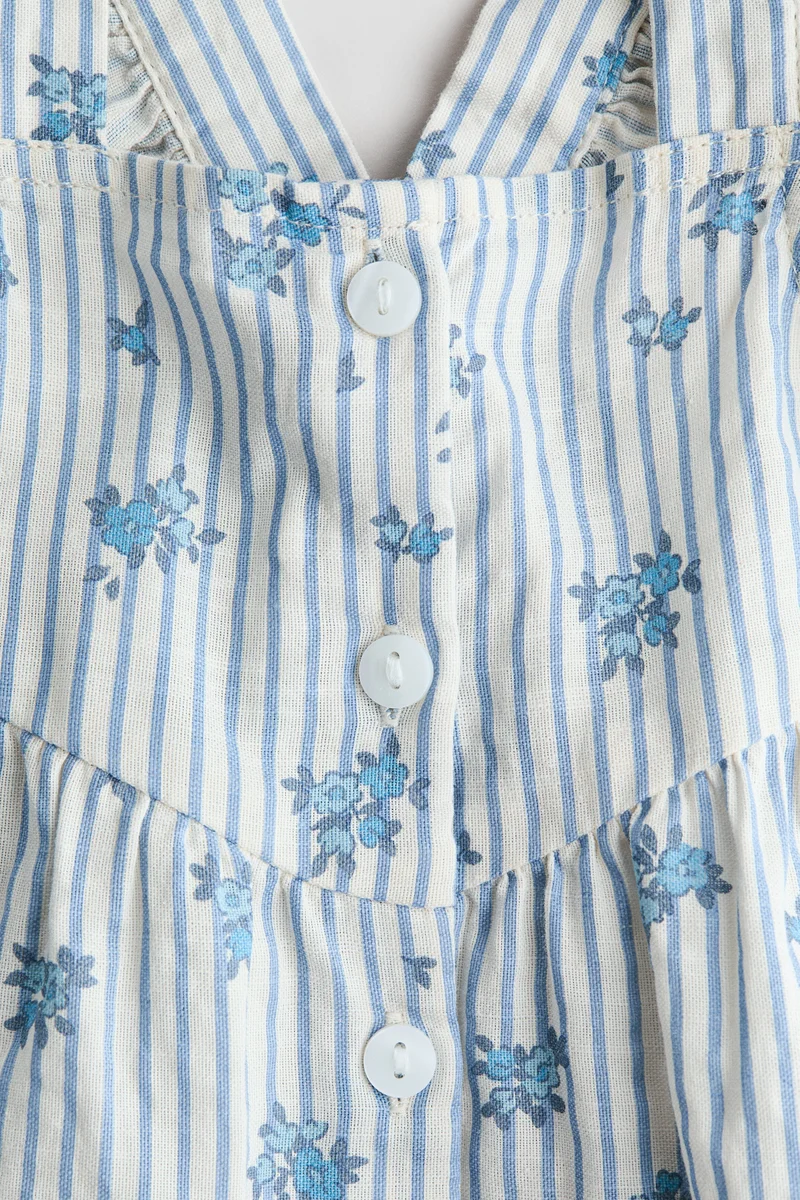 H&M Flounce-trimmed cotton dress