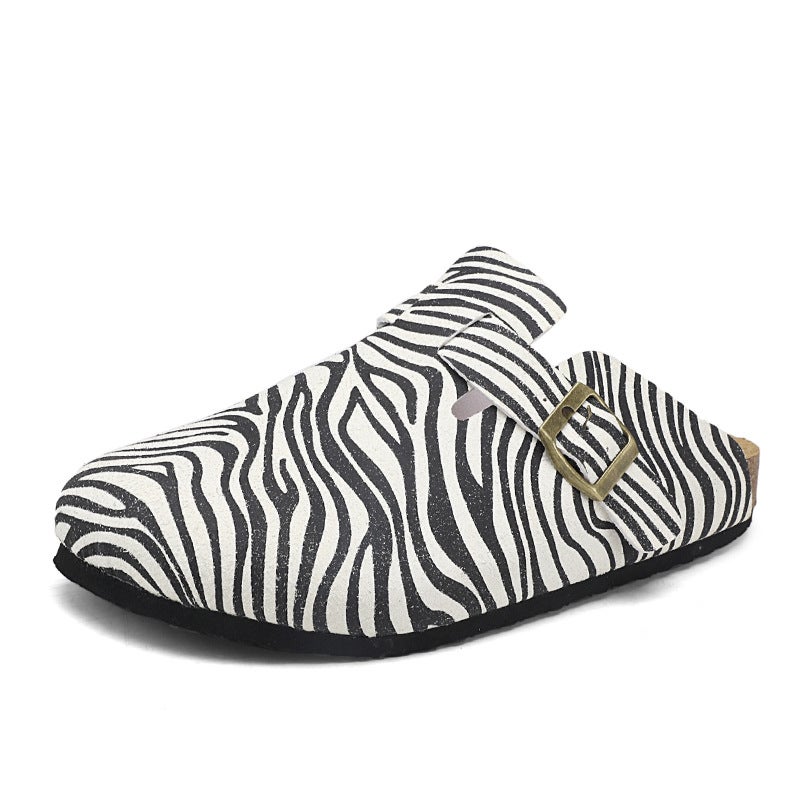 Plus Size Classic Joker Four Seasons Baotou Boken Cork Slippers Mueller Shoes Outdoor Beach Men'S And Women'S Shoes - Image 1