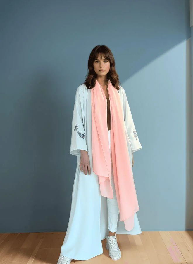 ذا انتايتيلد بروجكت عباية وشال فراشة مزهرة