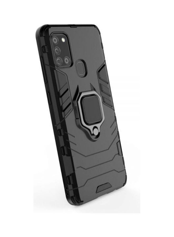 For Samsung Galaxy A21S Iron Man Protective Cover - With Ring Kickstand - Black Black - Image 3