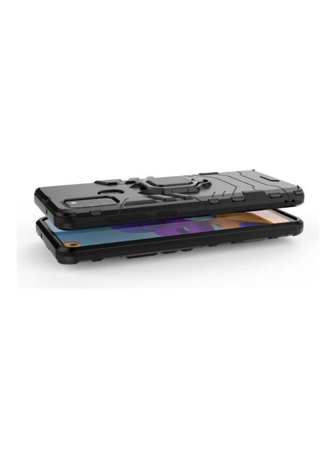 For Samsung Galaxy A21S Iron Man Protective Cover - With Ring Kickstand - Black Black - Image 2