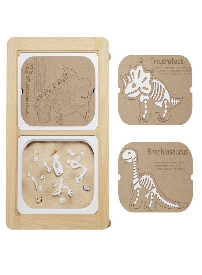 Ogears Sensory Table Accessories Flisat Trofast Inserts Dinosaurs Puzzle Set of 3 Pieces - Image 4