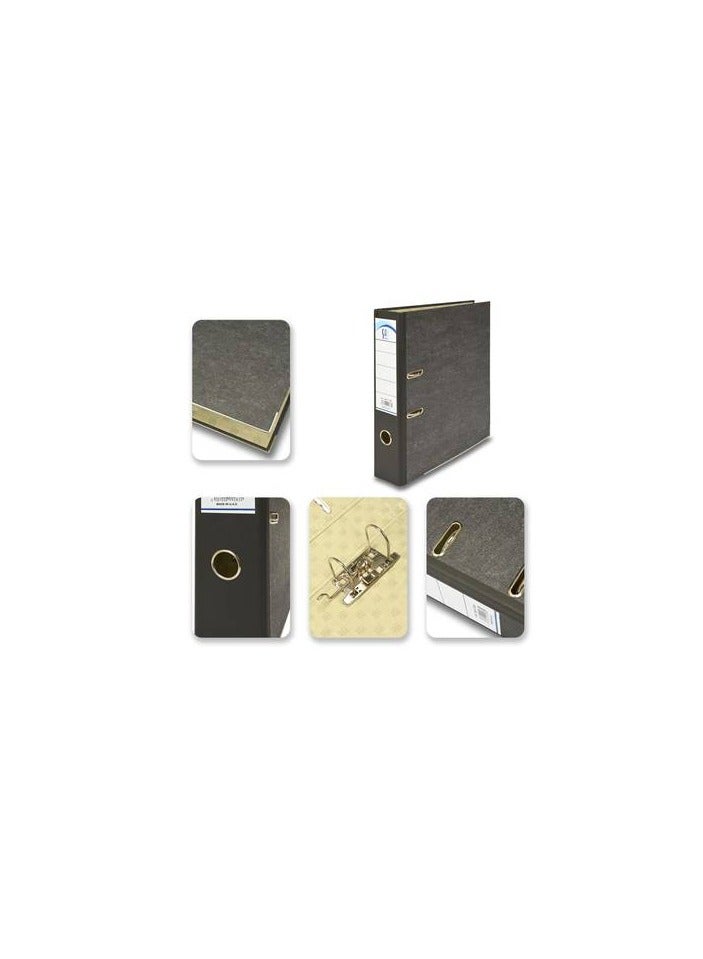 SAB - Box File Cardboard, F/C Size,8cm,Black - Image 2