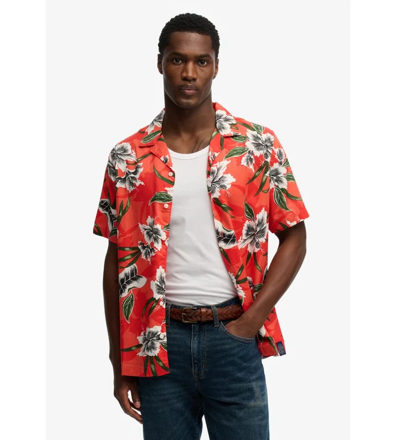 سوبر دراي Hawaiian Print Short Sleeve Shirt