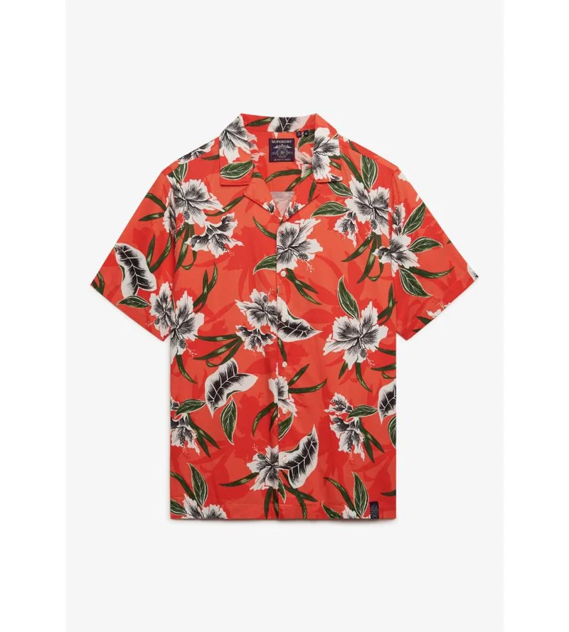 سوبر دراي Hawaiian Print Short Sleeve Shirt
