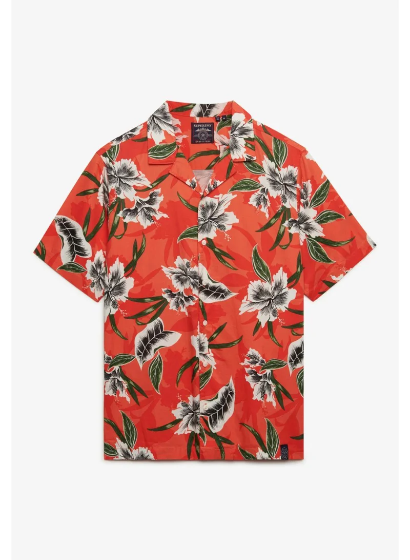 سوبر دراي Hawaiian Print Short Sleeve Shirt