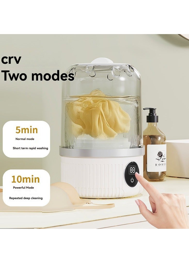 M MIAOYAN Portable Rechargeable Mini Underwear Washing Machine - Wireless Automatic Underwear Washing Machine with 3000mAh Battery, Compact Laundry Cleaner for Bras, Socks, Travel, Dorm, RV - Image 3