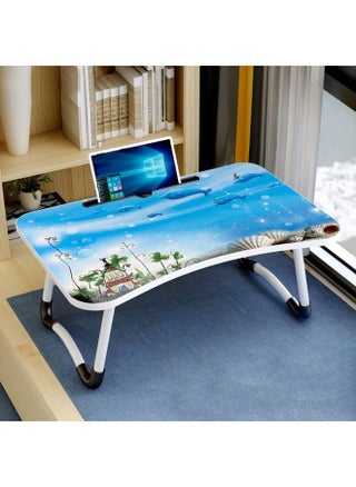 W-shaped Non-slip Legs Pattern Adjustable Folding Portable Laptop Desk with Card Slot (Underwater World) - pzsku/Z2F482DD334CEC89A22BEZ/45/_/1734483228/512972fe-0bd3-4ed6-99ac-9071937a549b