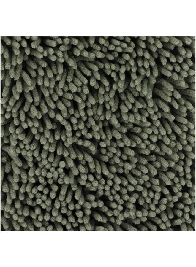 Tendance Anti-Slip Chenille Microfiber Bathroom Mat Khaki Green 50 X 80Cm 7742143 - Image 2