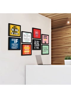 Paper Plane Design PAPER PLANE DESIGN Motivational Quotes Wall Framed Posters, Office Wall Decor, Inpirational Wall Art Set of 8 (10 x 10 Inch) (MDF POSTERS)  - Image 4