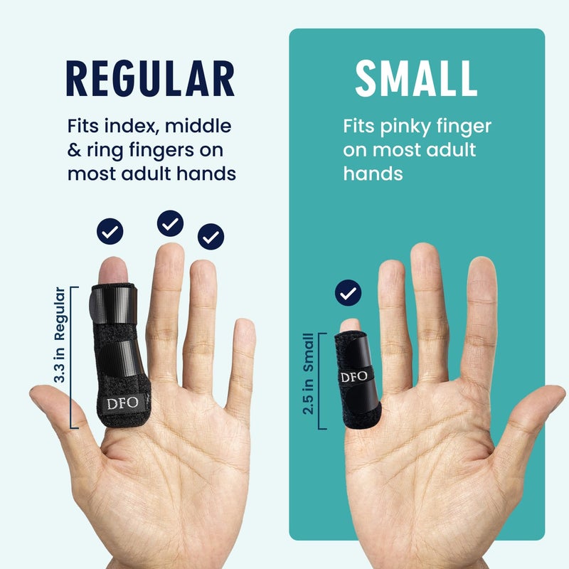 Dr. Frederick's Original Dr. Frederick's Trigger Finger Splint - 2 ct - HSA/FSA - Pinky & Thumb - Padded Brace for Arthritis, Mallet Finger, Tendonitis, Trigger Thumb - Adjustable, Doctor-Developed - Small Black - Image 4