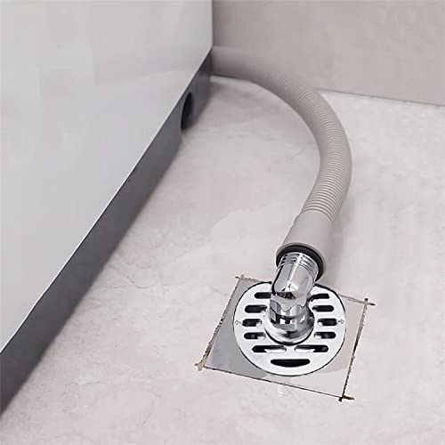 Dayish Anti Overflow Water Floor Drain with Easy Connector for Washing Machine Outlet Pipe, Deodorant Joint Elbow for Pipe - Silver (L-Model, Standard) - Image 3