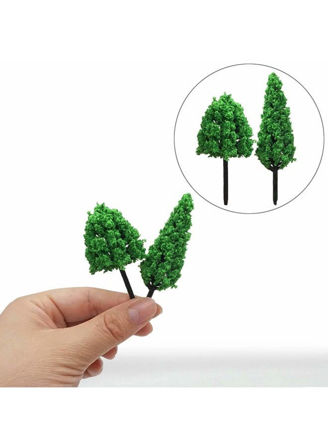 SaktopDeco 40 PCS Miniature Trees Bushes Model Trees Diorama Trees Woodland Scenic Train Scenery Railroad Architecture Fake Trees - Image 4