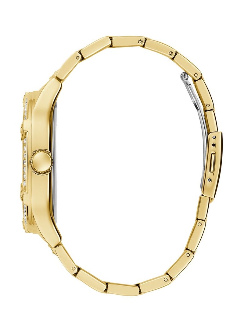 GUESS Men's Duke Gold Tone Case Quartz Stainless Steel Watch GW0576G2 – 46mm - Image 2