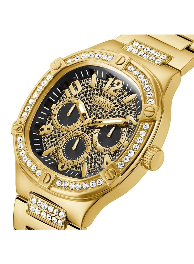 GUESS Men's Duke Gold Tone Case Quartz Stainless Steel Watch GW0576G2 – 46mm - Image 4