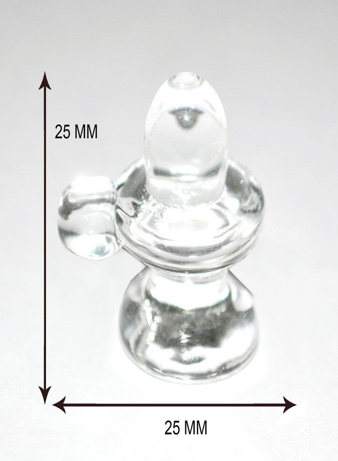 REAL SEED Sphatik Crystal Shivling (2.5x2.5x2.5cm) - Image 2