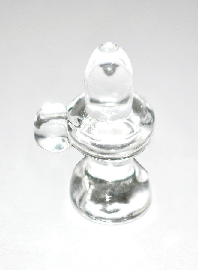 REAL SEED Sphatik Crystal Shivling (2.5x2.5x2.5cm) - Image 1