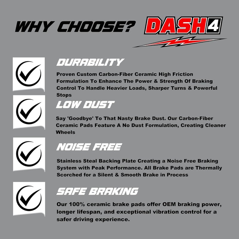 Dash 4 CD840 Premium Ceramic Brake Pad - Image 3