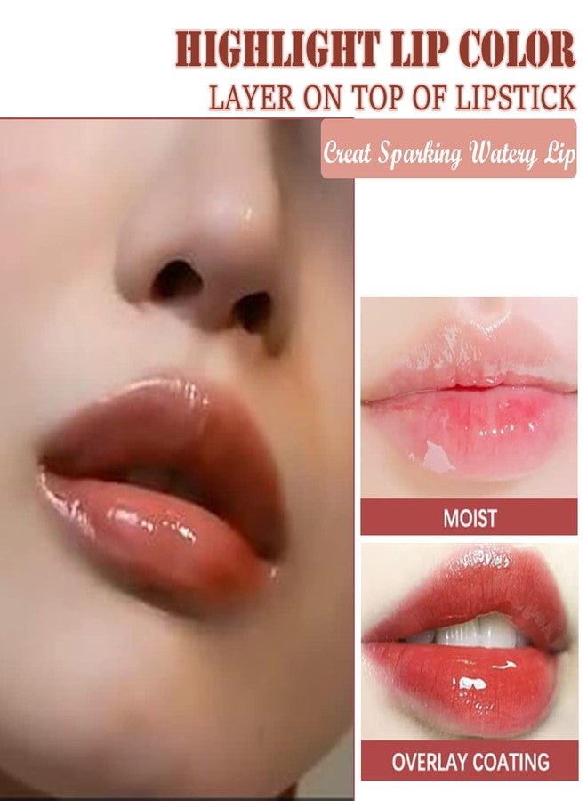 Aaiffey Hydrating Plumping Lip Glow Oil Moisturizing Lip Tint Transparent Oil Lip Care Non-sticky Glossy Lip Glow Fresh Texture Primer Lip Balm (Raspberry) - Image 5