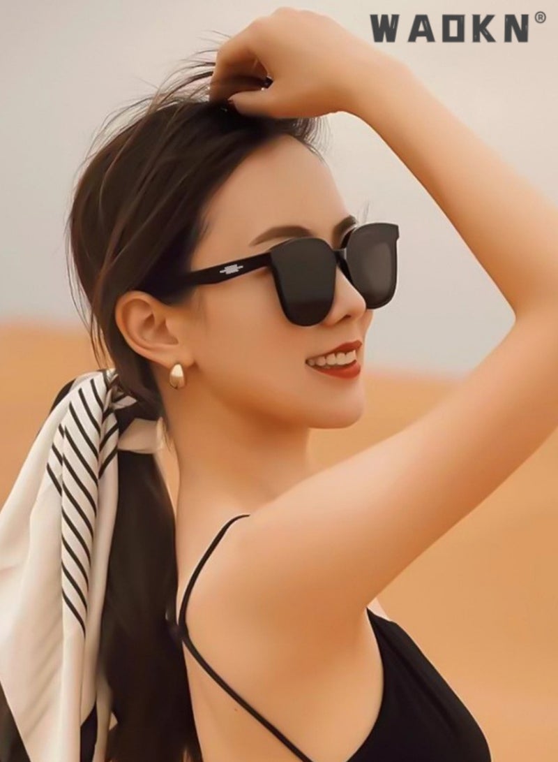 دبليو أيه أو كي أن نظارات شمسية مستقطبة للرجال والنساء، نظارات شمسية كلاسيكية للقيادة للسيدات، نظارات شمسية عصرية للنساء في الهواء الطلق حماية 100% من الأشعة فوق البنفسجية 400، نظارات شمسية عصرية مضادة للوهج للقيادة - Image 2