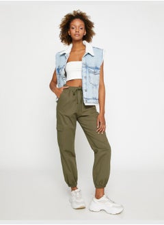 KOTON Cargo Trousers Pocket Detail Drawstring  - Image 1