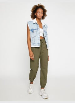 KOTON Cargo Trousers Pocket Detail Drawstring  - Image 2