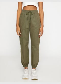 KOTON Cargo Trousers Pocket Detail Drawstring  - Image 3