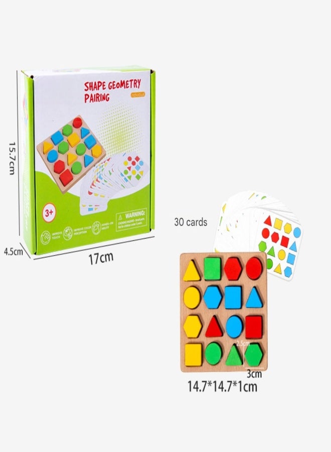 Geometric Puzzle Toy Educational Interactive Blocks Puzzle Brain Teasers Cognitive Toy - Image 5