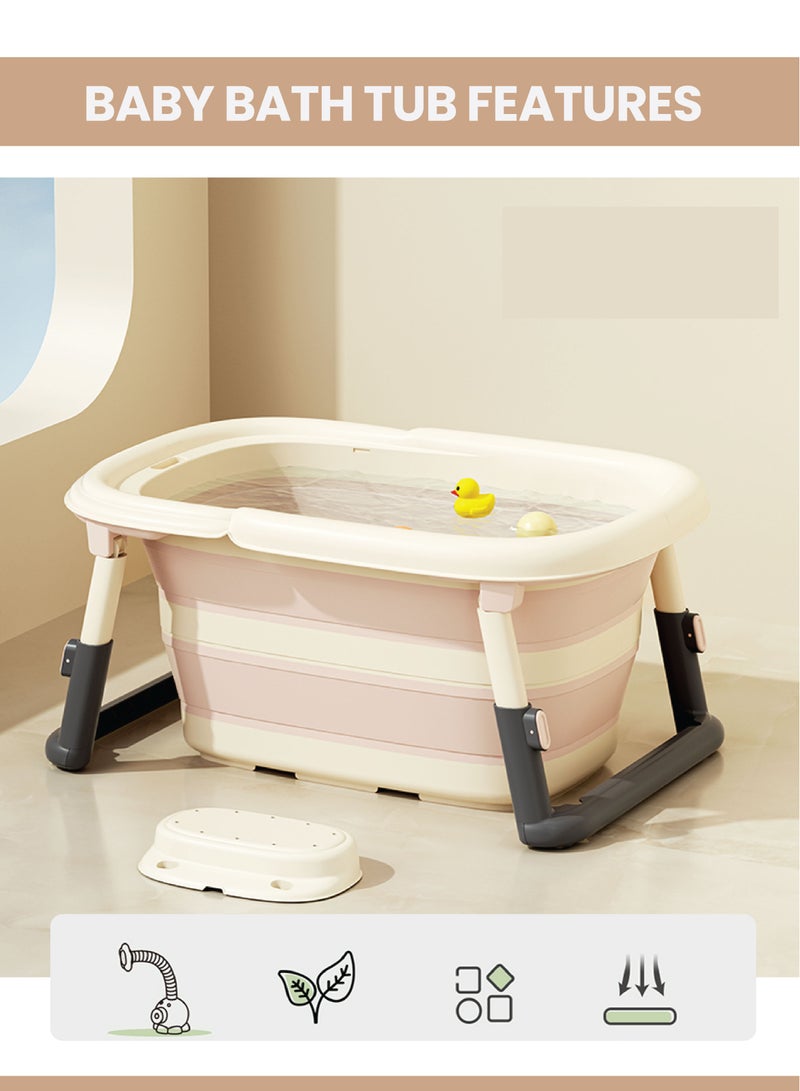 حوض استحمام للأطفال قابل للطي مع مستشعر لدرجة الحرارة - Image 3