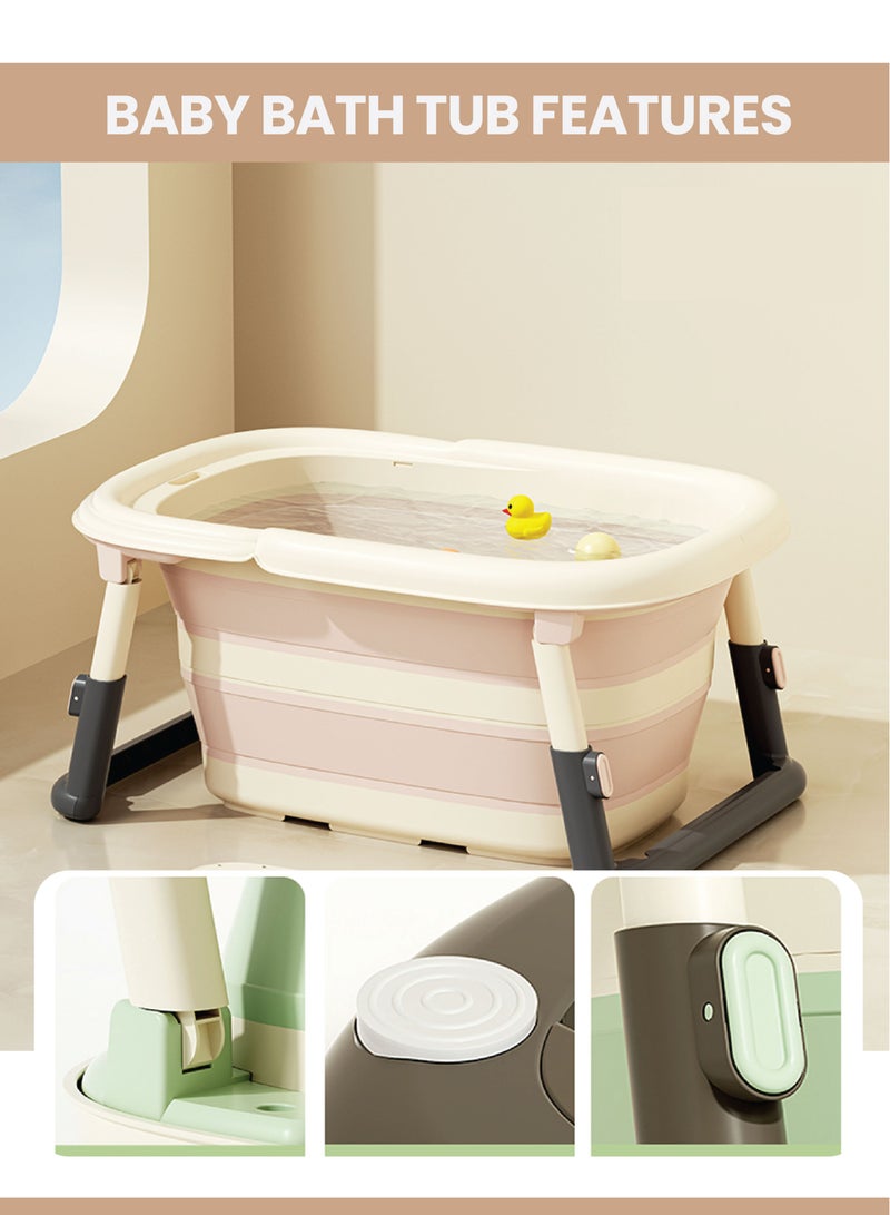 حوض استحمام للأطفال قابل للطي مع مستشعر لدرجة الحرارة - Image 4