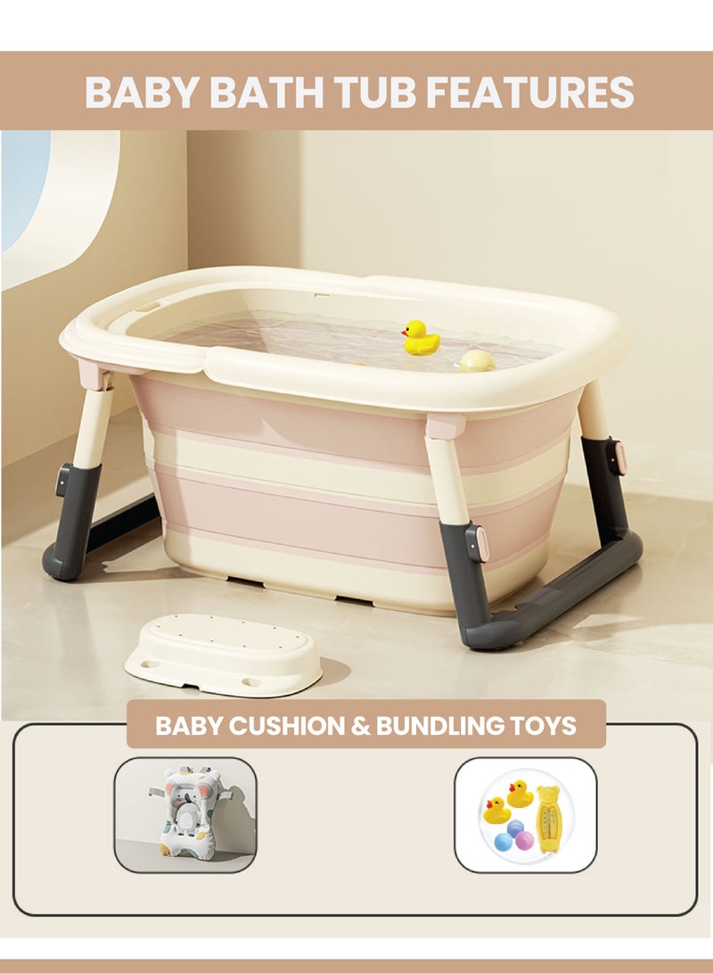 حوض استحمام للأطفال قابل للطي مع مستشعر لدرجة الحرارة - Image 2
