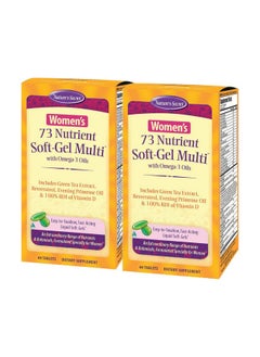 Women 73 Nutrient Softgel Multi Vitamin 60Count (Pack Of 2)