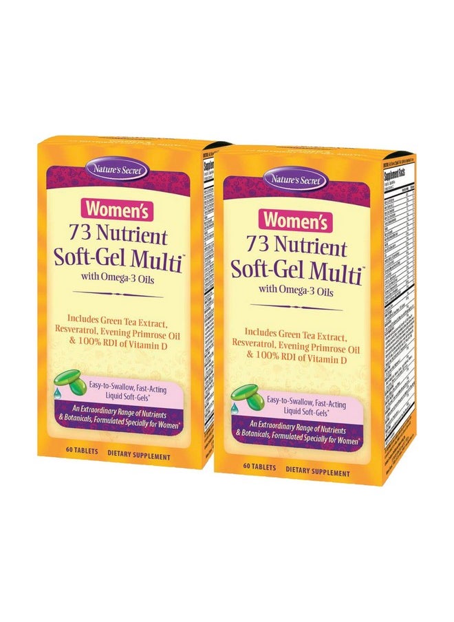 Nature's Secret Women 73 Nutrient Softgel Multi Vitamin 60Count (Pack Of 2)  - Image 1
