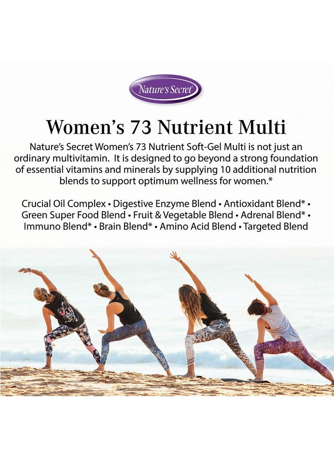Nature's Secret Women 73 Nutrient Softgel Multi Vitamin 60Count (Pack Of 2)  - Image 4