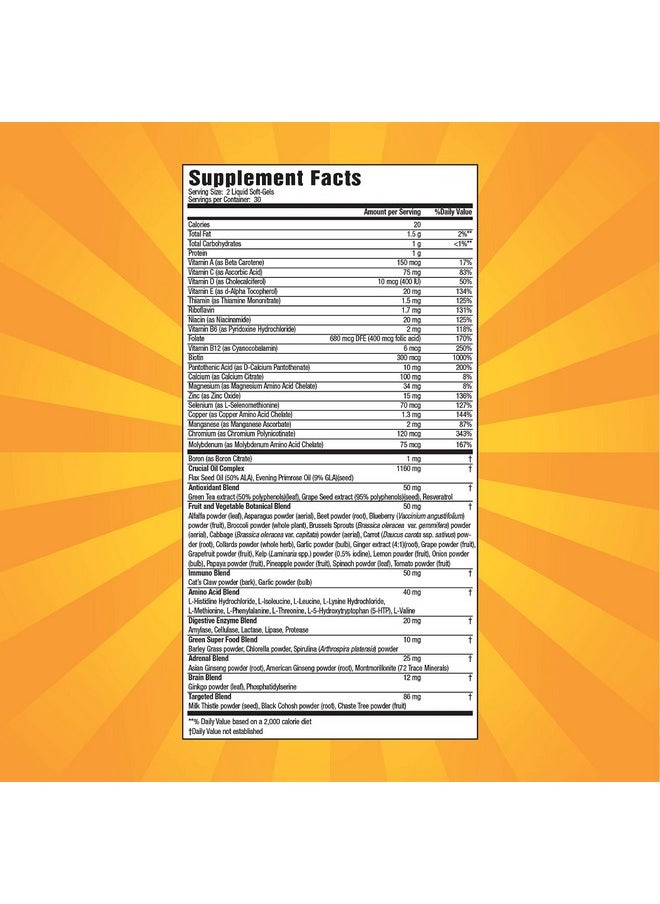 Nature's Secret Women 73 Nutrient Softgel Multi Vitamin 60Count (Pack Of 2)  - Image 3