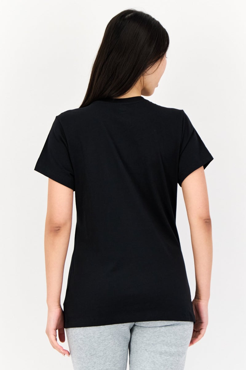 New Balance Women Sportswear Fit Short Sleeve Outdoor T-Shirt, Black - Image 3