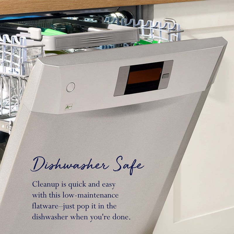 Pfaltzgraff Everyday Simplicity 53-Piece Stainless Steel Flatware Set, Service for 8 - Image 5