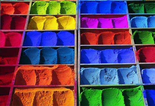 Rangoli Herbal Holi Gulal Powder NonToxic Eco Friendly 100 Safe Holi Color Powder Pack of 6 RedPinkYellowGreenOrangePurple 100g Each - Image 4