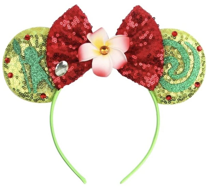 Minnie Ears Collection: Moana-Inspired, Rainbow Sparkle, Classic Red Sequin - Choose Your Favorite Style