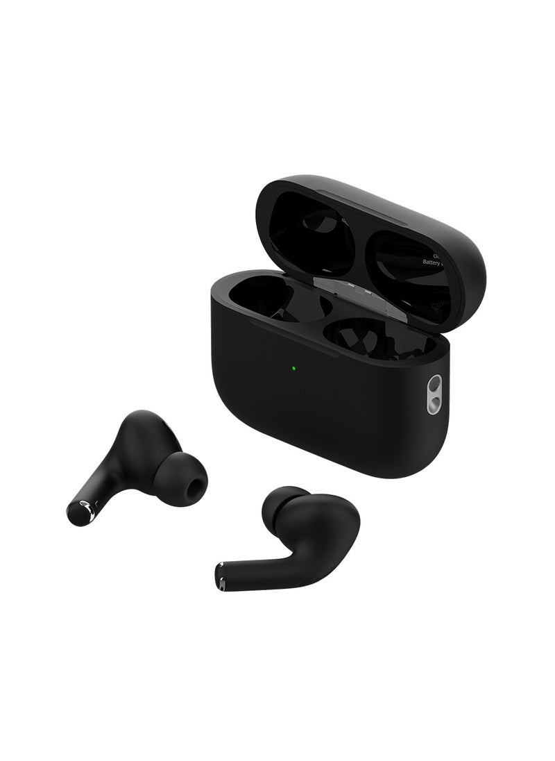 Goaltage - HP06 SonicPulse True Wireless HeadPhones with ANC Technology, Siri Voice Assistant, Long Lasting Battery and Fast Wireless Charging - Black - Image 1