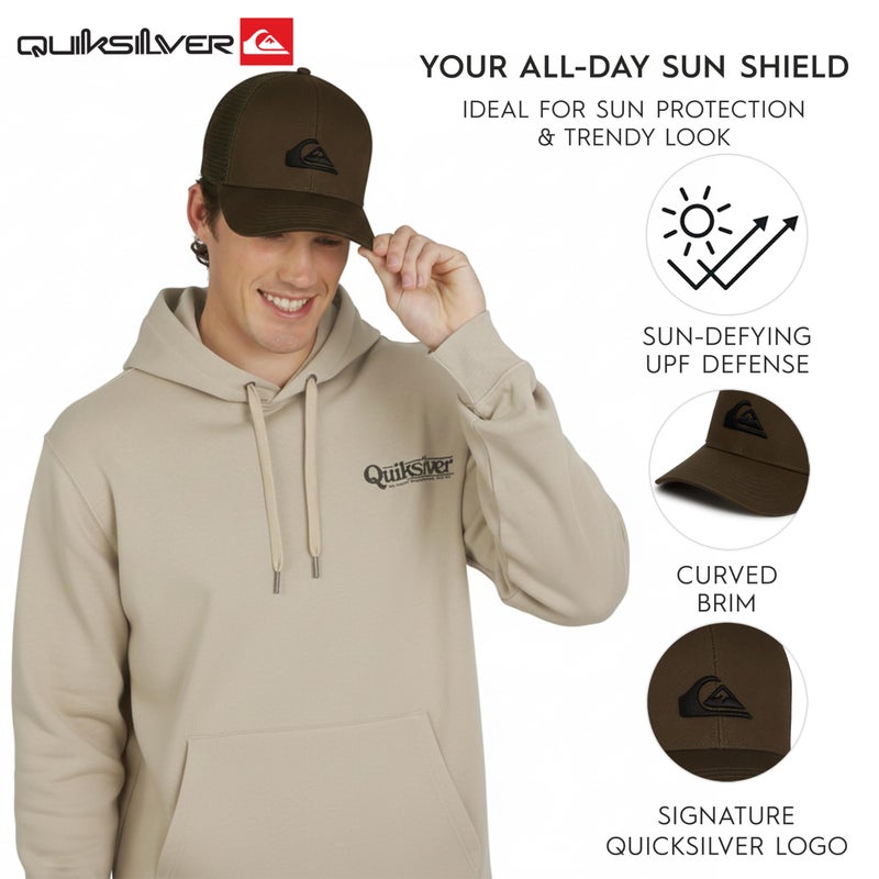 Quiksilver Men's Premium Cotton Adjustable Snap Back Logo Baseball Cap, Grape Leaf, One Size - Image 4