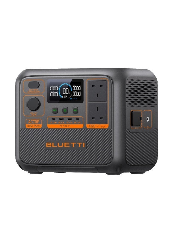 BLUETTI AC70P Portable Power Station | 1000W 864Wh - Image 4
