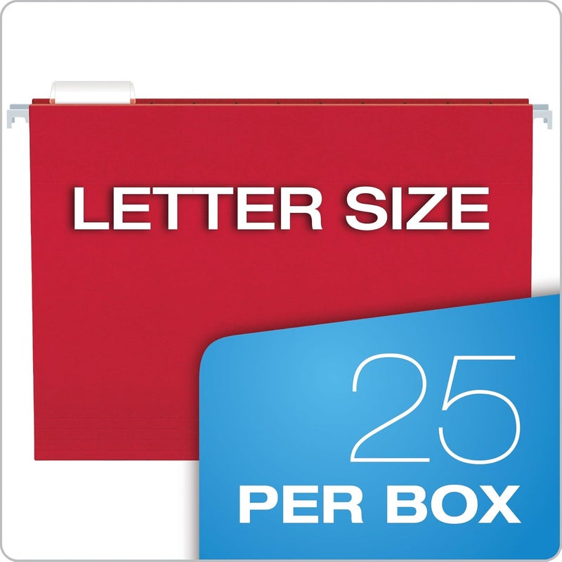 Easy store & transit build Reinforced Hanging Folders, Letter Size, Assorted Colors 1/5 Cut, Tabs and Inserts, 25 Per Box (41522AMZ) Batch uniform stable quality - Image 5