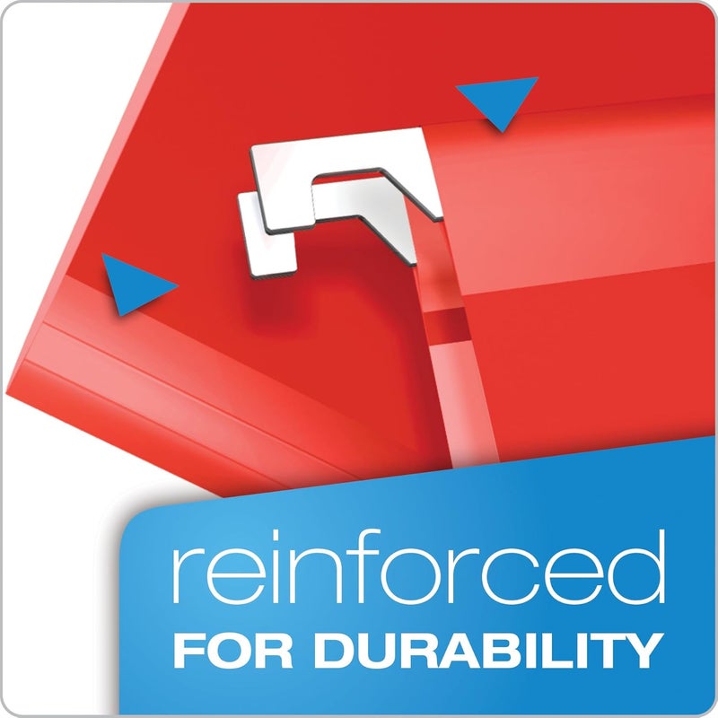 Easy store & transit build Reinforced Hanging Folders, Letter Size, Assorted Colors 1/5 Cut, Tabs and Inserts, 25 Per Box (41522AMZ) Batch uniform stable quality - Image 2